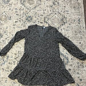 Charming Black and White Woman’s Dress